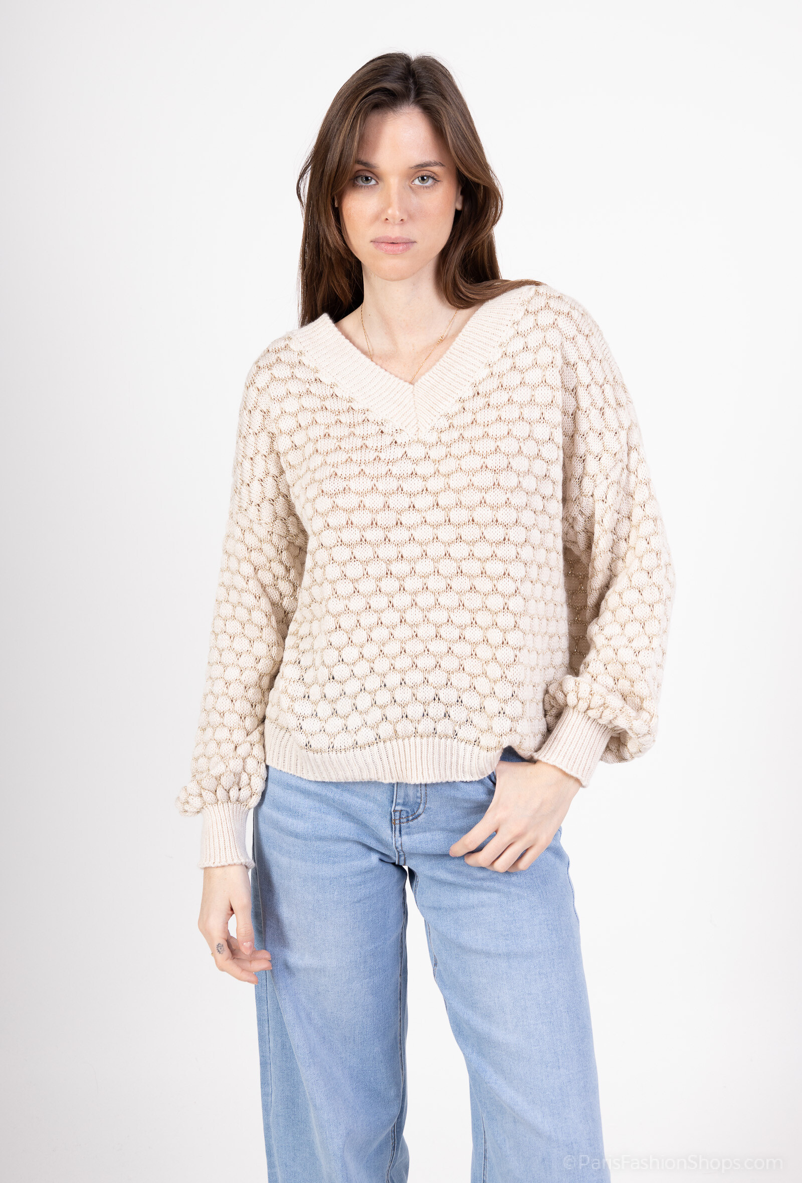 Wholesaler Christelle - Shiny knit sweater