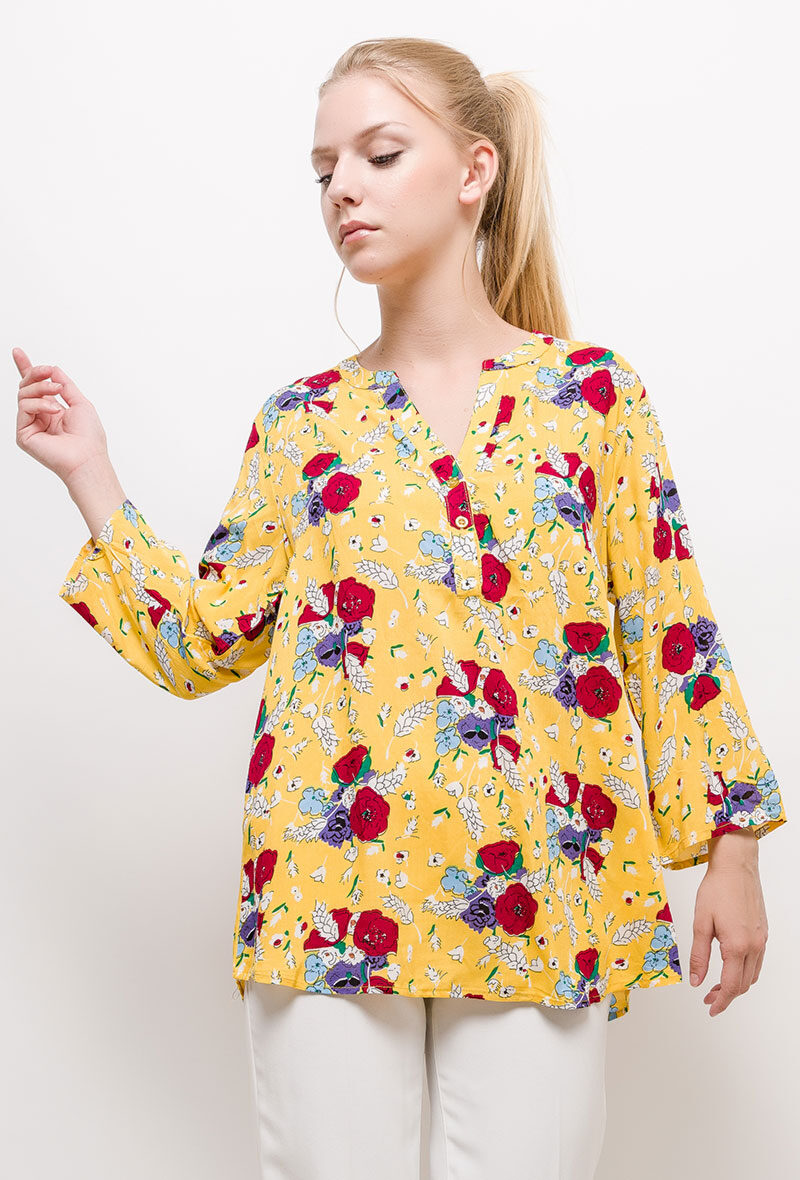 Grossiste Christy - Blouse à imprimé fleurs