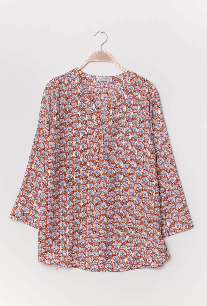 Grossiste Christy - Blouse à motifs grande taille