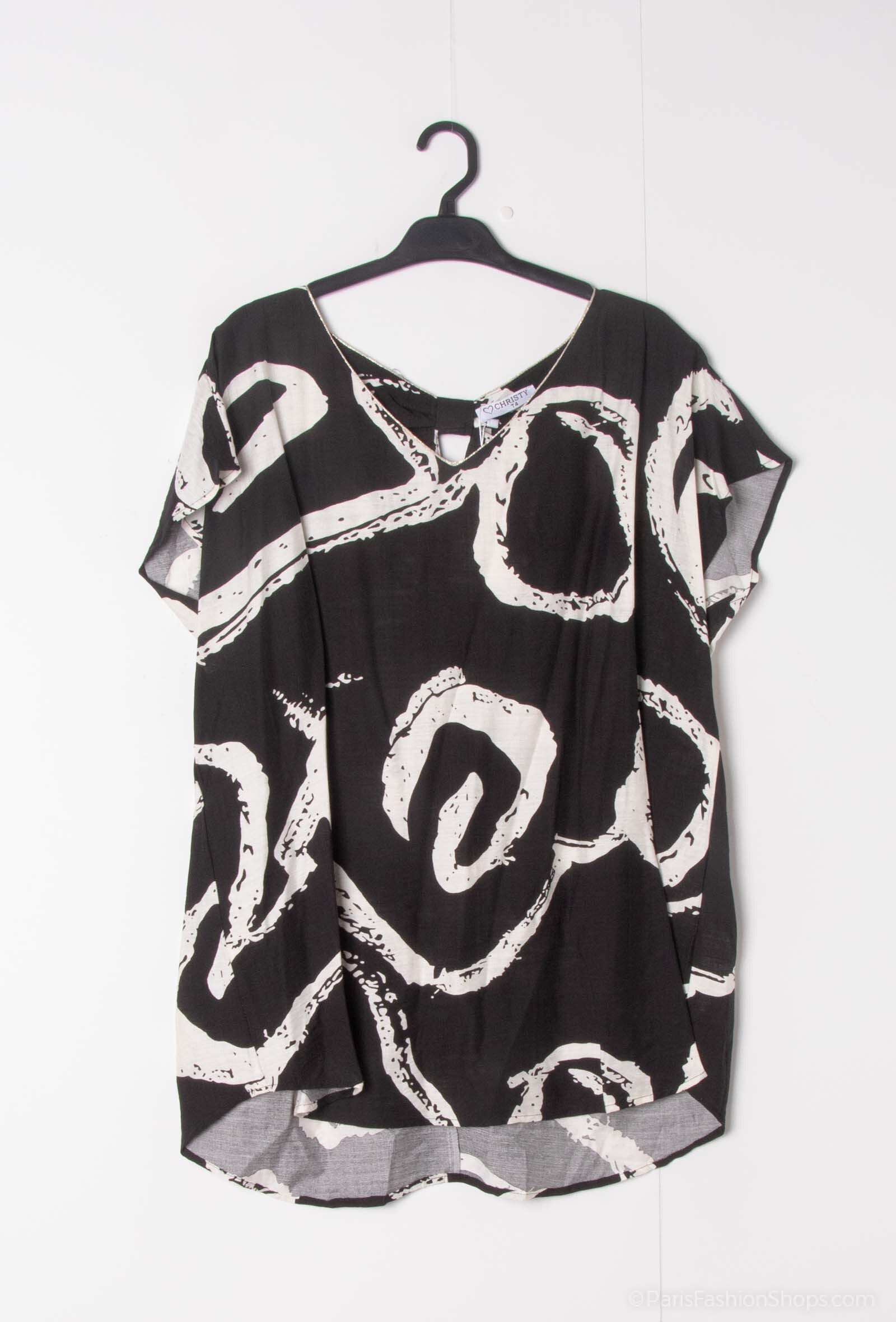 Wholesaler Christy - Short sleeve blouse *Lyocell *