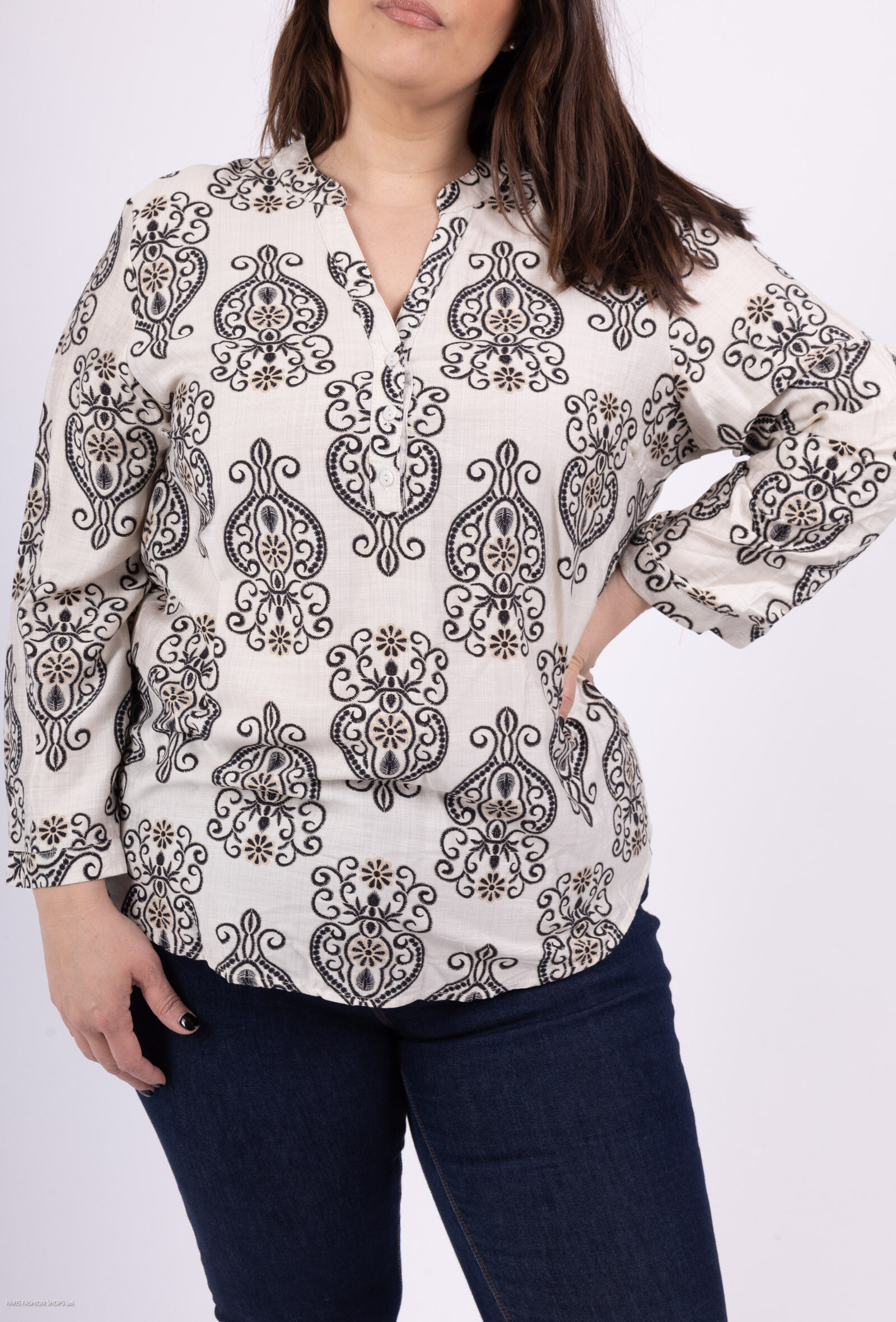 Großhändler Christy - Gedruckte Bluse *lyocell *