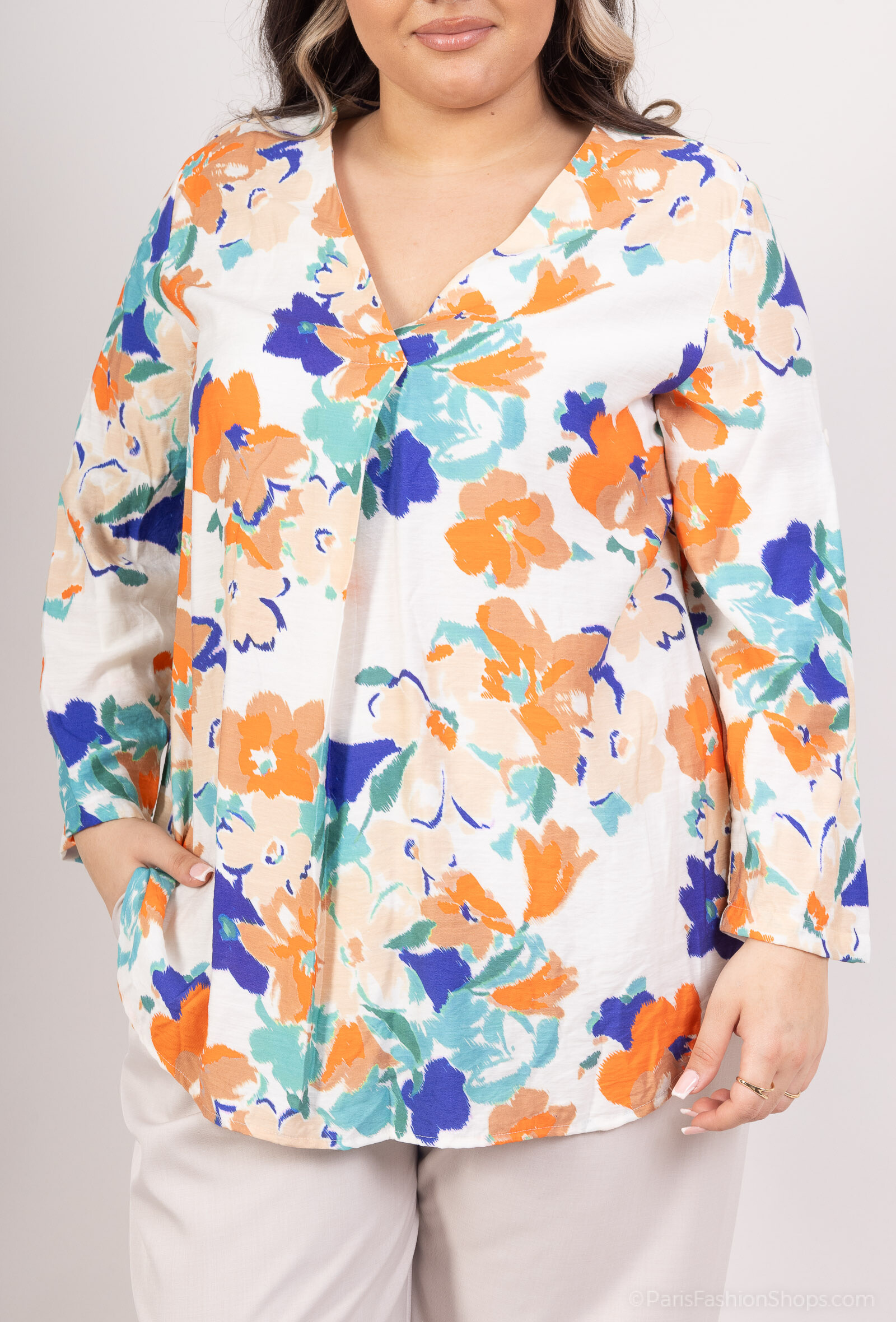 Wholesaler Christy - Printed blouse *Lyocell *