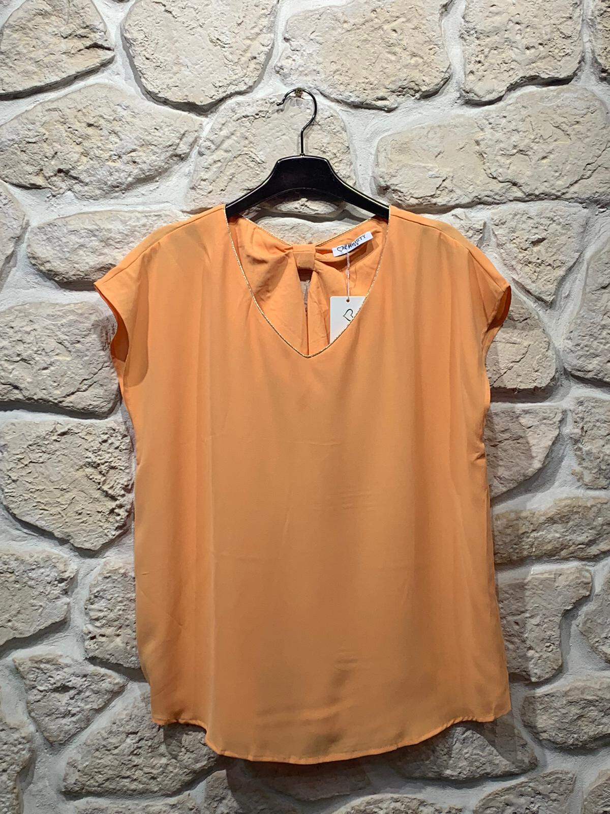 Mayorista Christy - Blusa de manga corta con nudo
