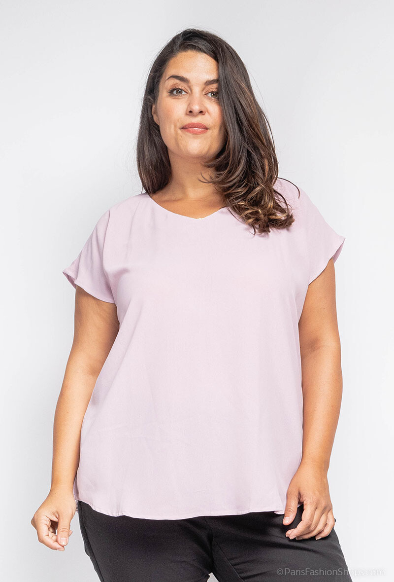 Wholesaler Christy - Short sleeve blouse with knot