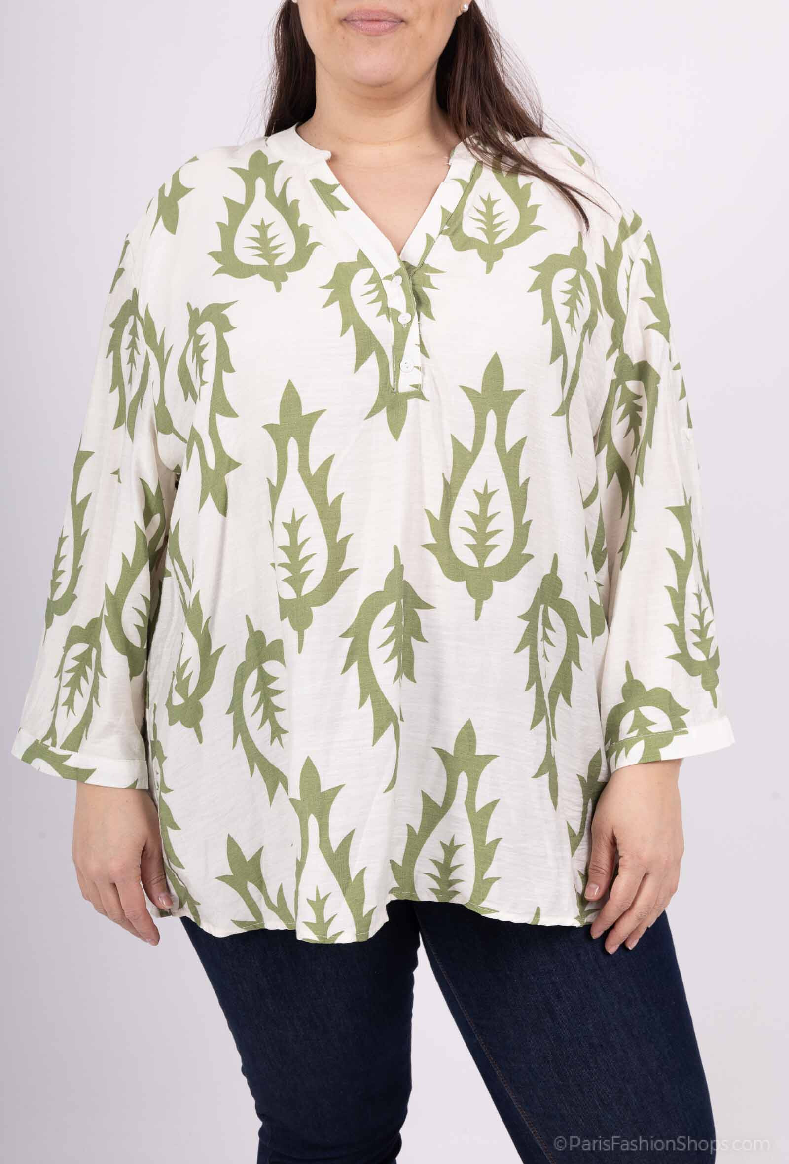 Wholesaler Christy - XTRA Large print blouse *Lyocell *