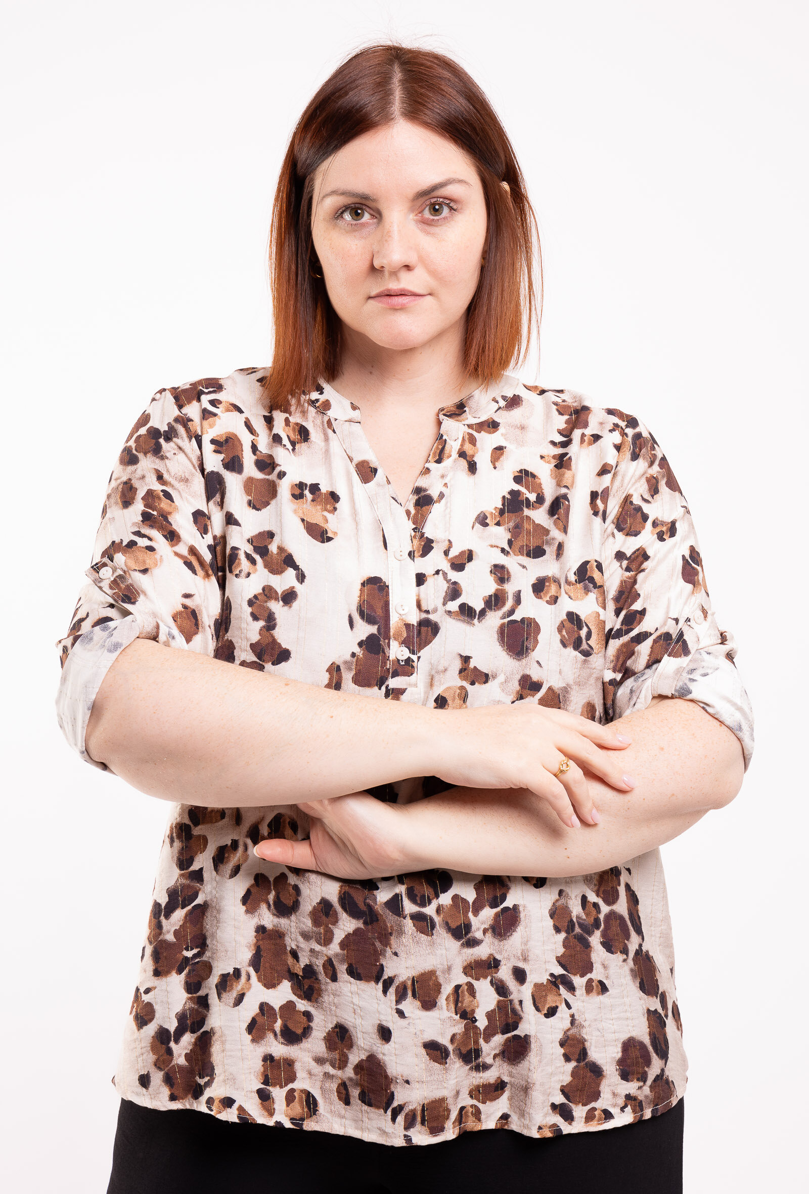 Blouse grande taille élégante en viscose et polyamide, parfaite pour l'automne, avec des fils de lurex scintillants, fabriquée en Chine.