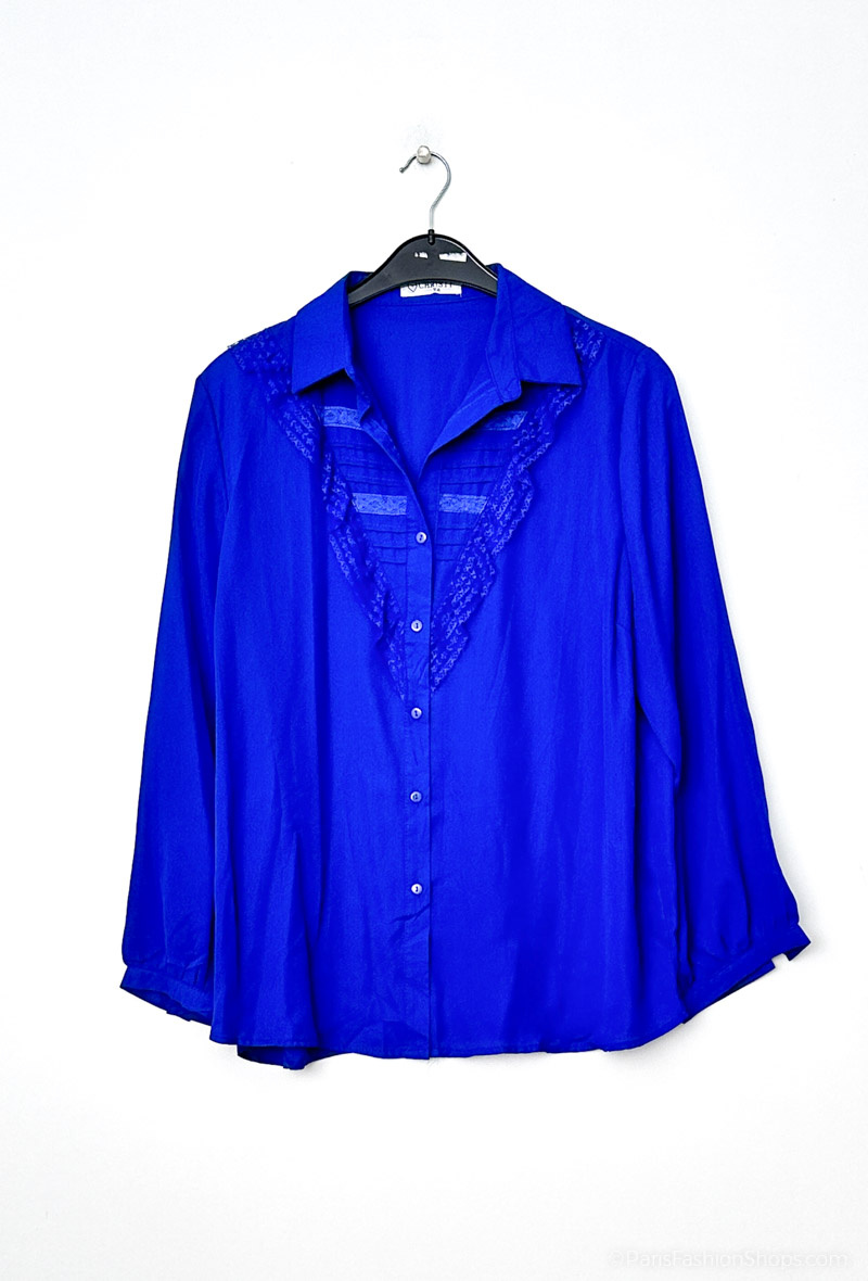 Grossiste Christy - Chemise avec dentelle uni