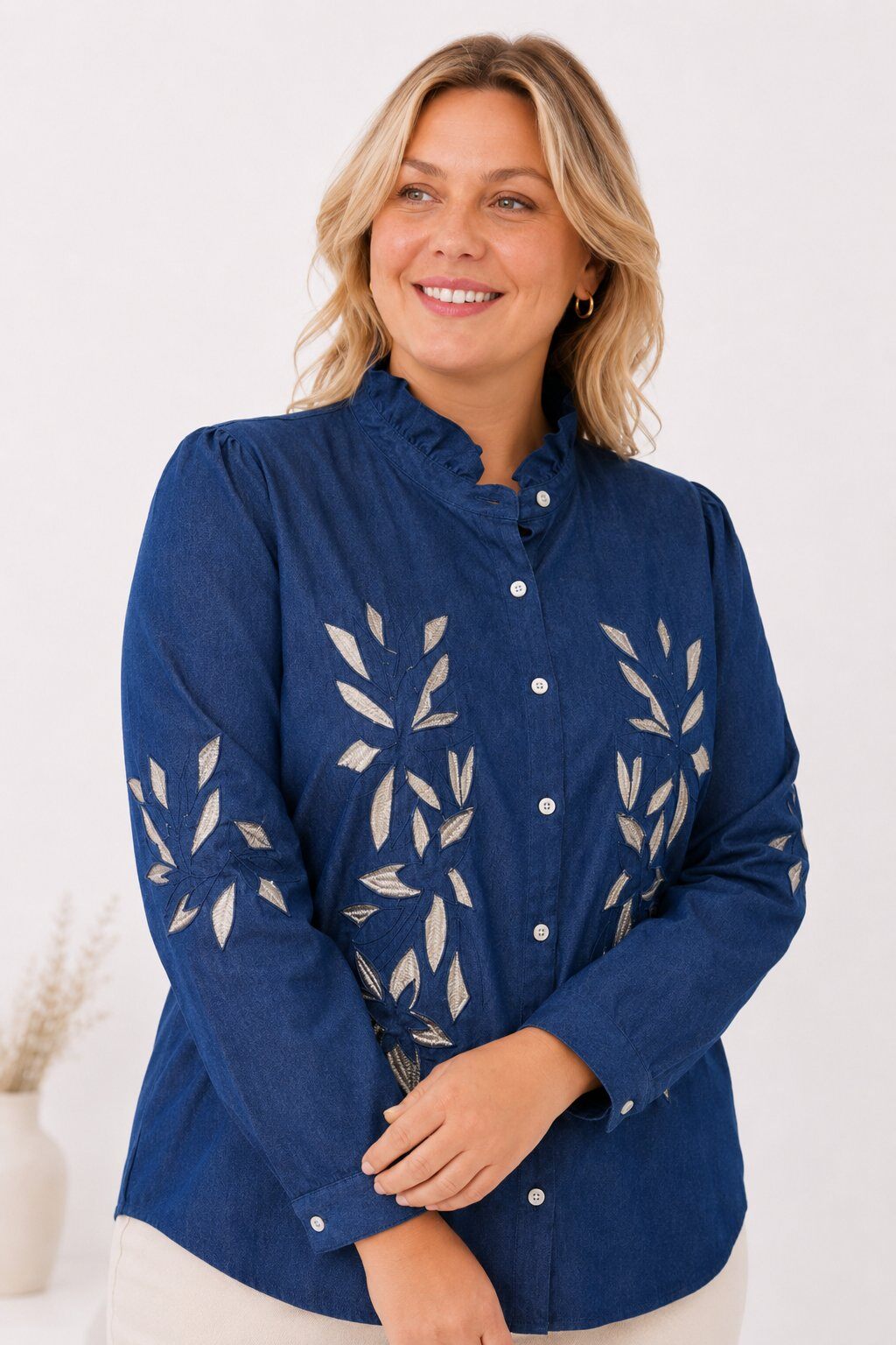 Grossiste Christy - Chemise broderie brodée