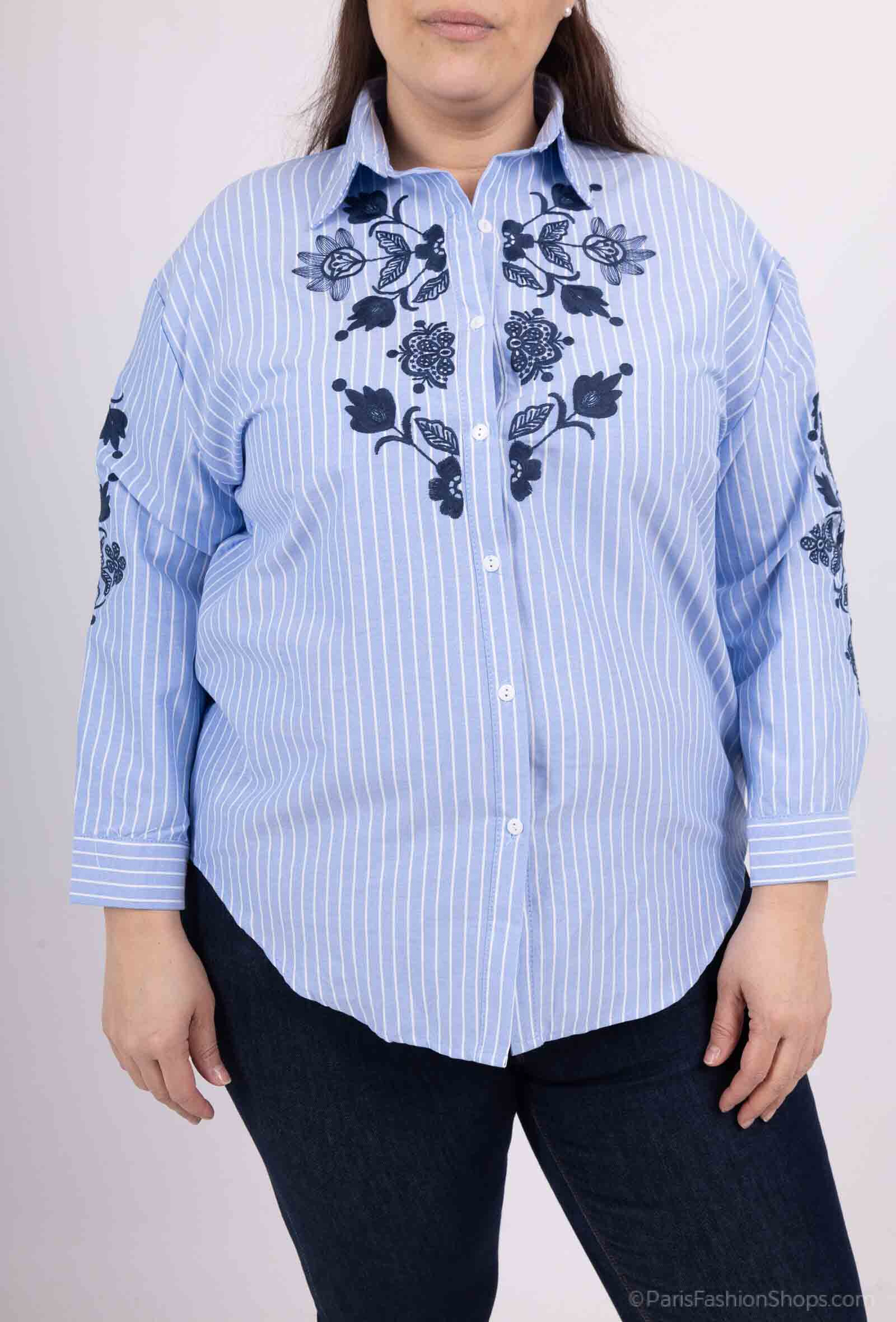 Wholesaler Christy - Embroidered striking shirt