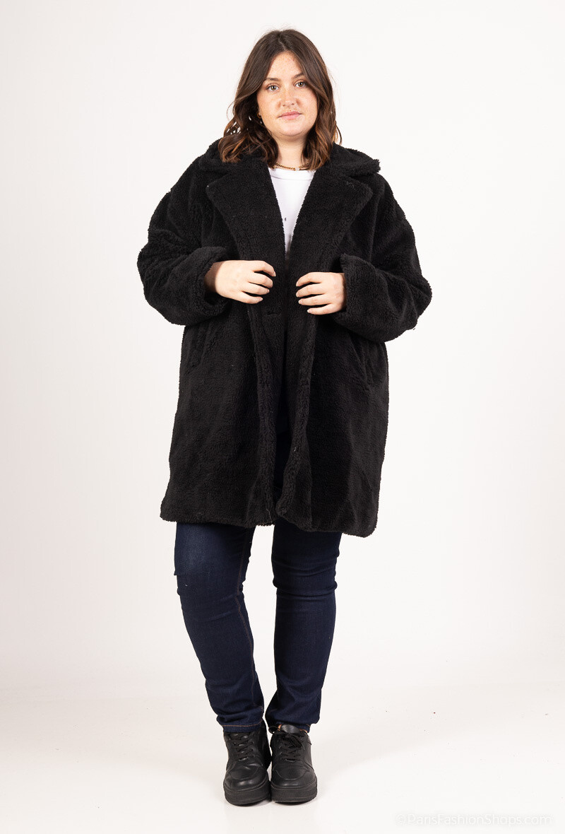 Grossiste Christy - Manteau avec col duveteux