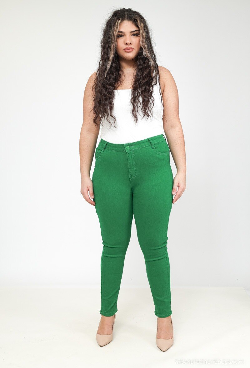 Grossista Christy - Pantaloni stretch con bottone