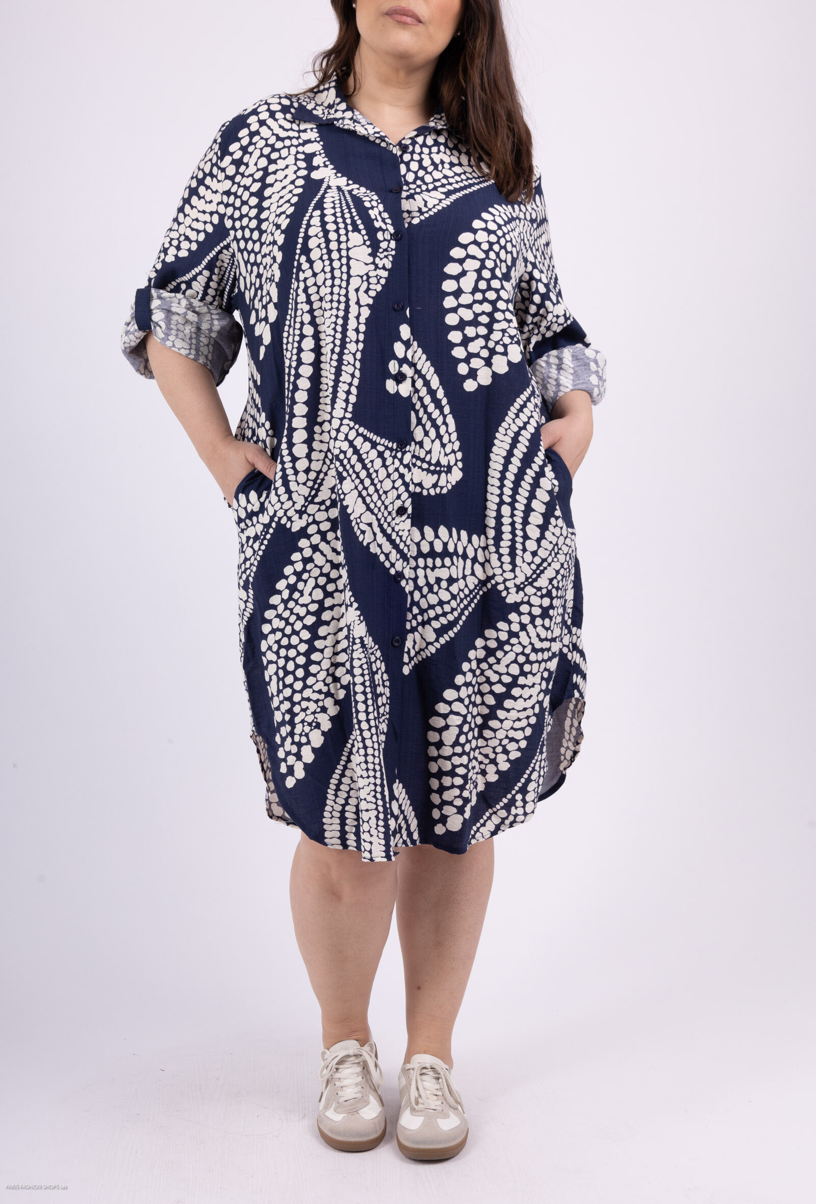 Wholesaler Christy - Printed shirt dress *Lyocell *