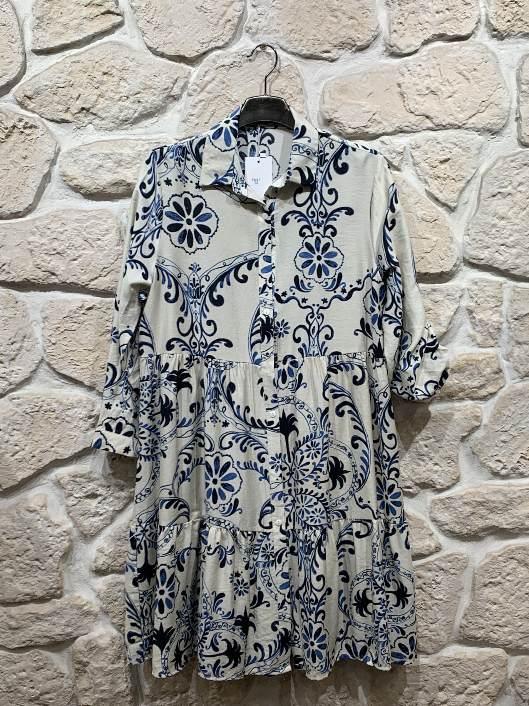 Mayorista Christy - Vestido camisero estampado
