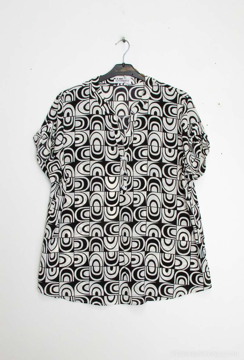 Grossista Christy - BLOUSE STAMPATA LIQUIDA