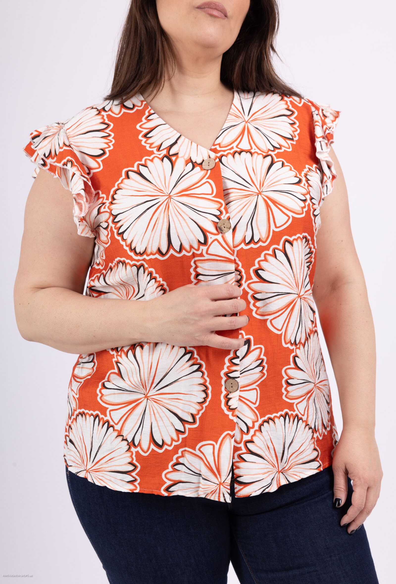 Wholesaler Christy - Printed blouse *Lyocell *