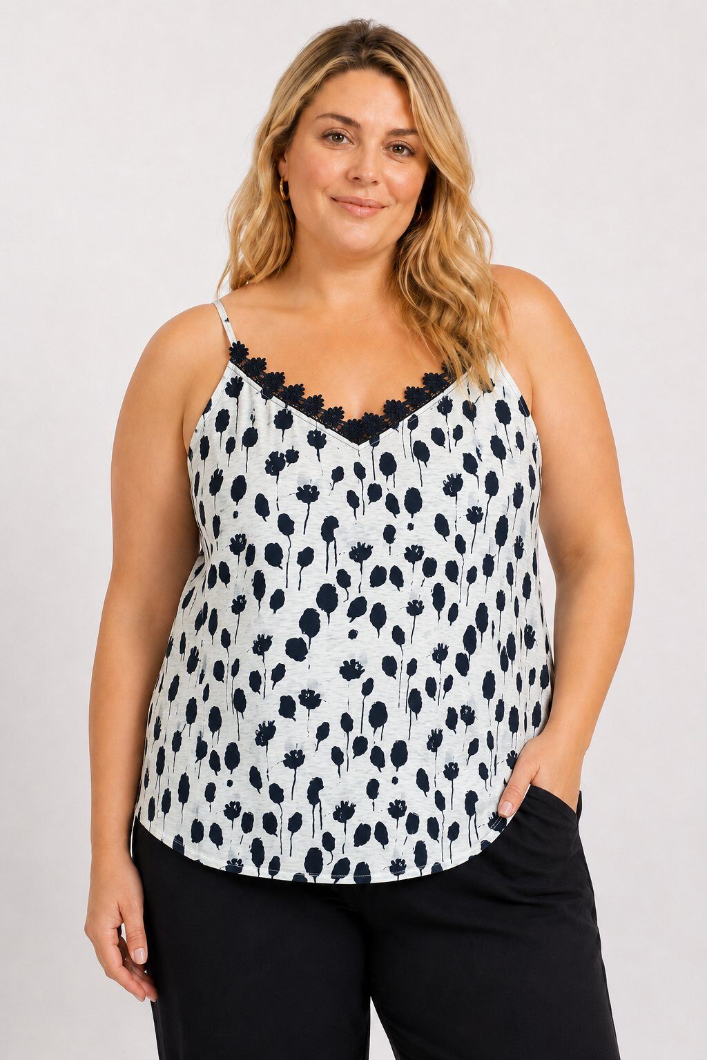 Wholesaler Christy - Polka dot tank top with lurex