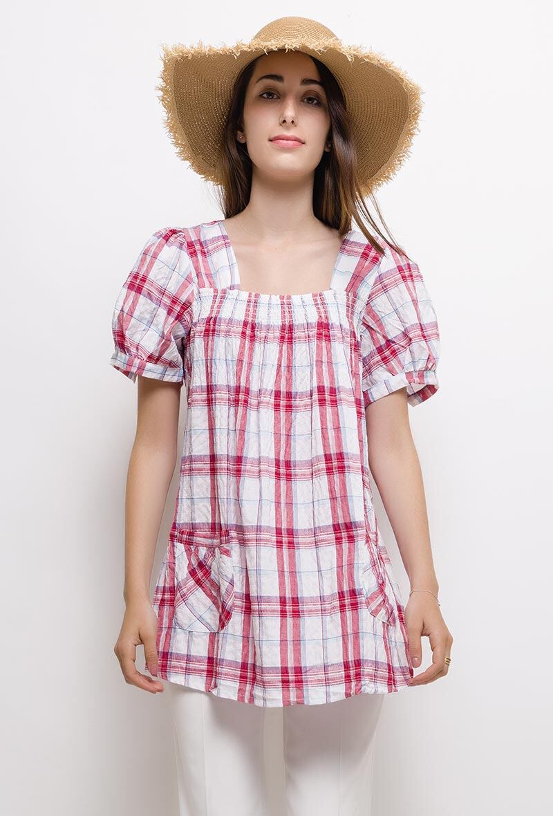 Wholesaler Christy - Check tunic