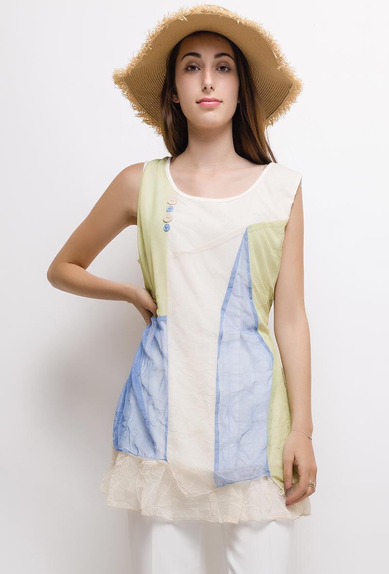 Wholesaler Christy - Tunic color block
