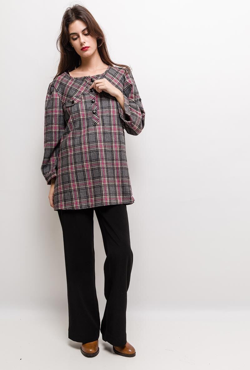 Wholesaler Christy - Check tunic