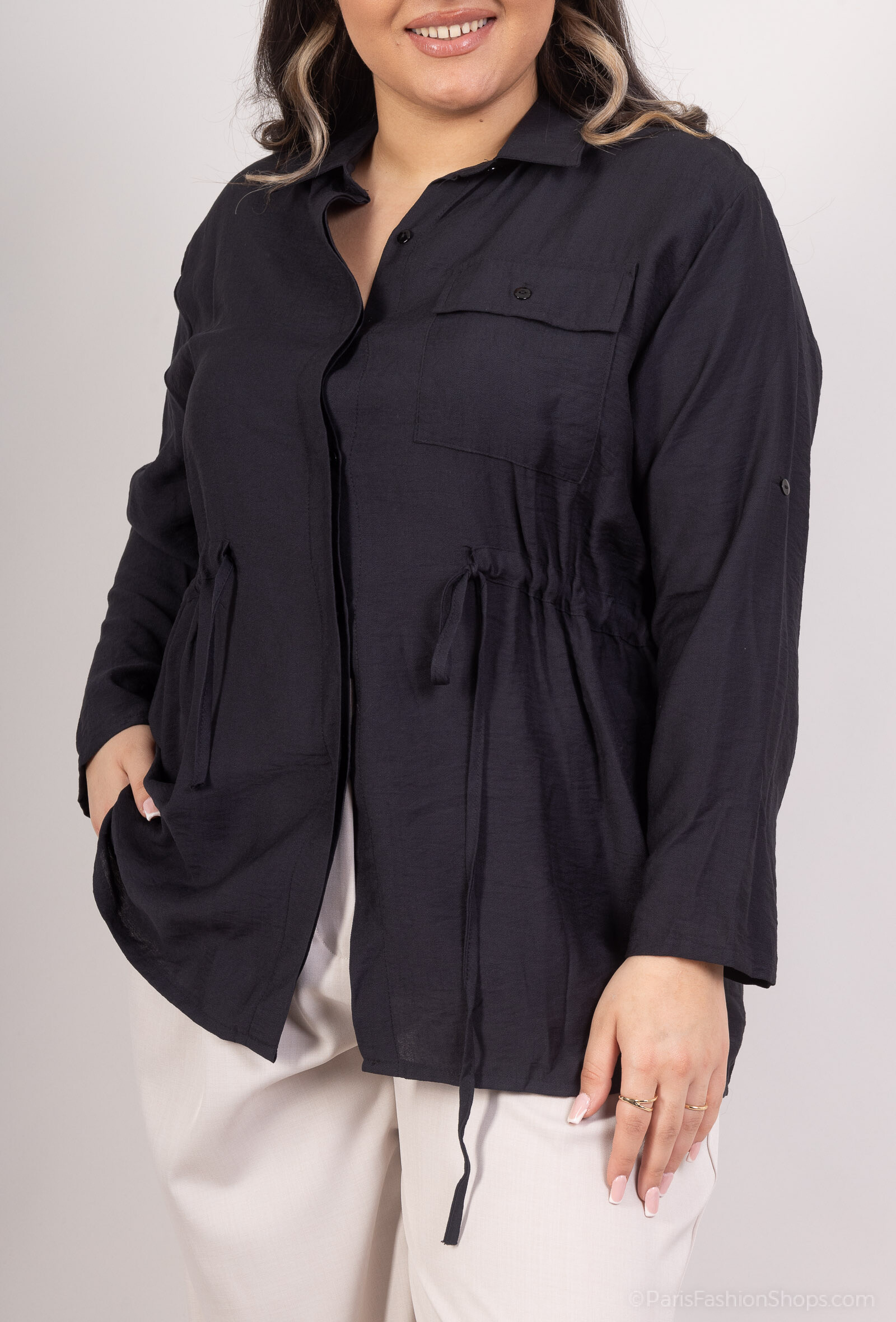 Grossiste Christy - Veste fine coupe chemise