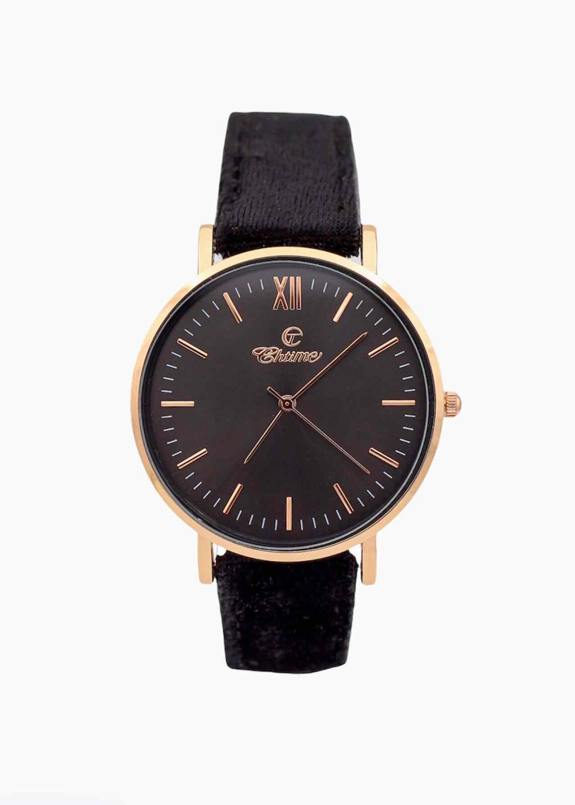 Großhändler Chtime - Damen Veloursuhr CHTIME