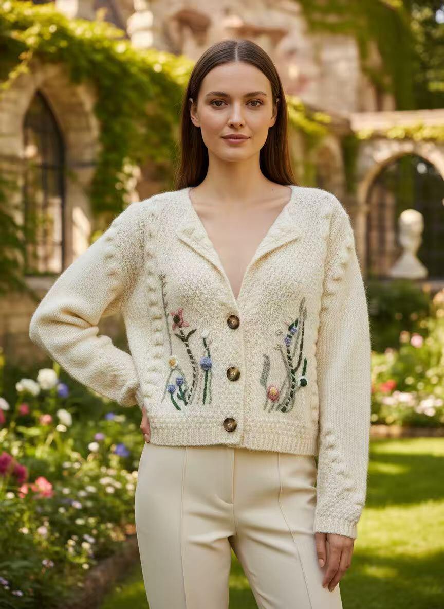 Cozy Floral Cardigan
