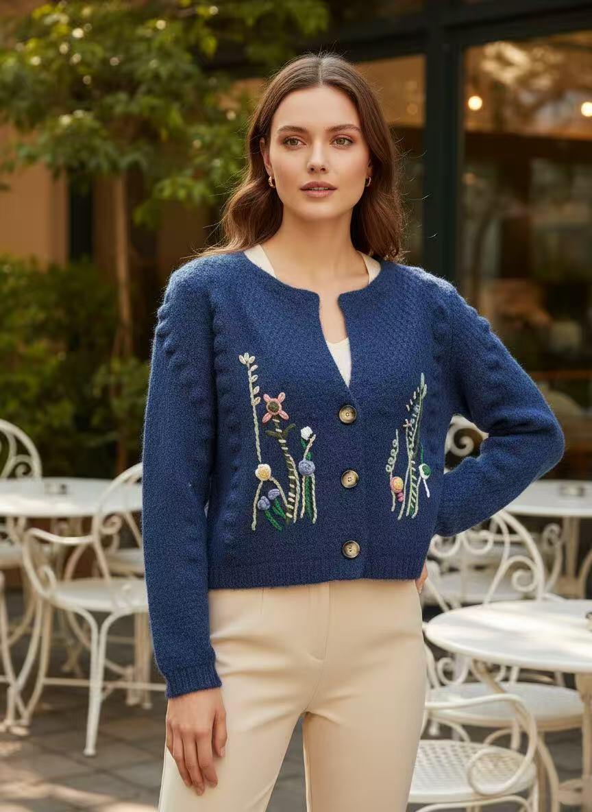Cozy Floral Cardigan