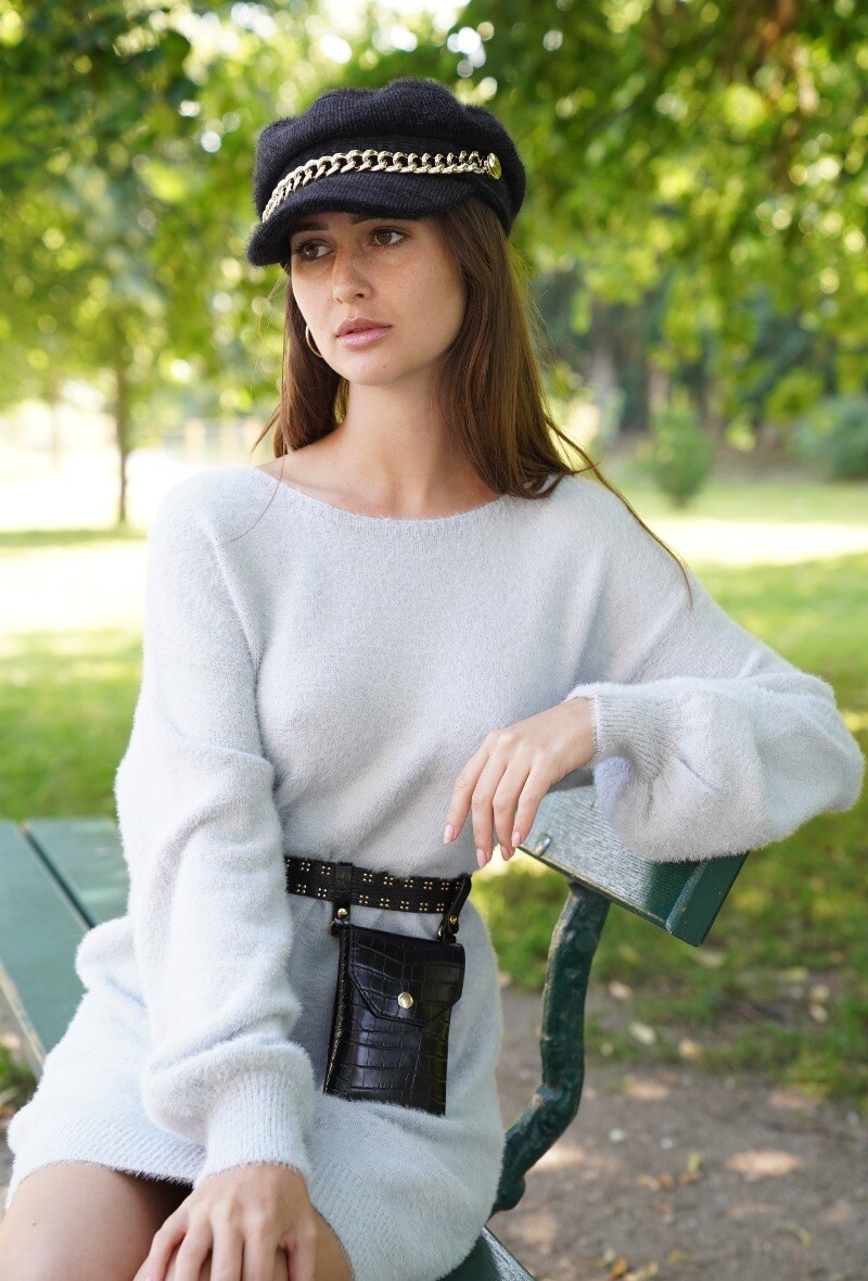 Pull long dentelle au dos - Image 3
