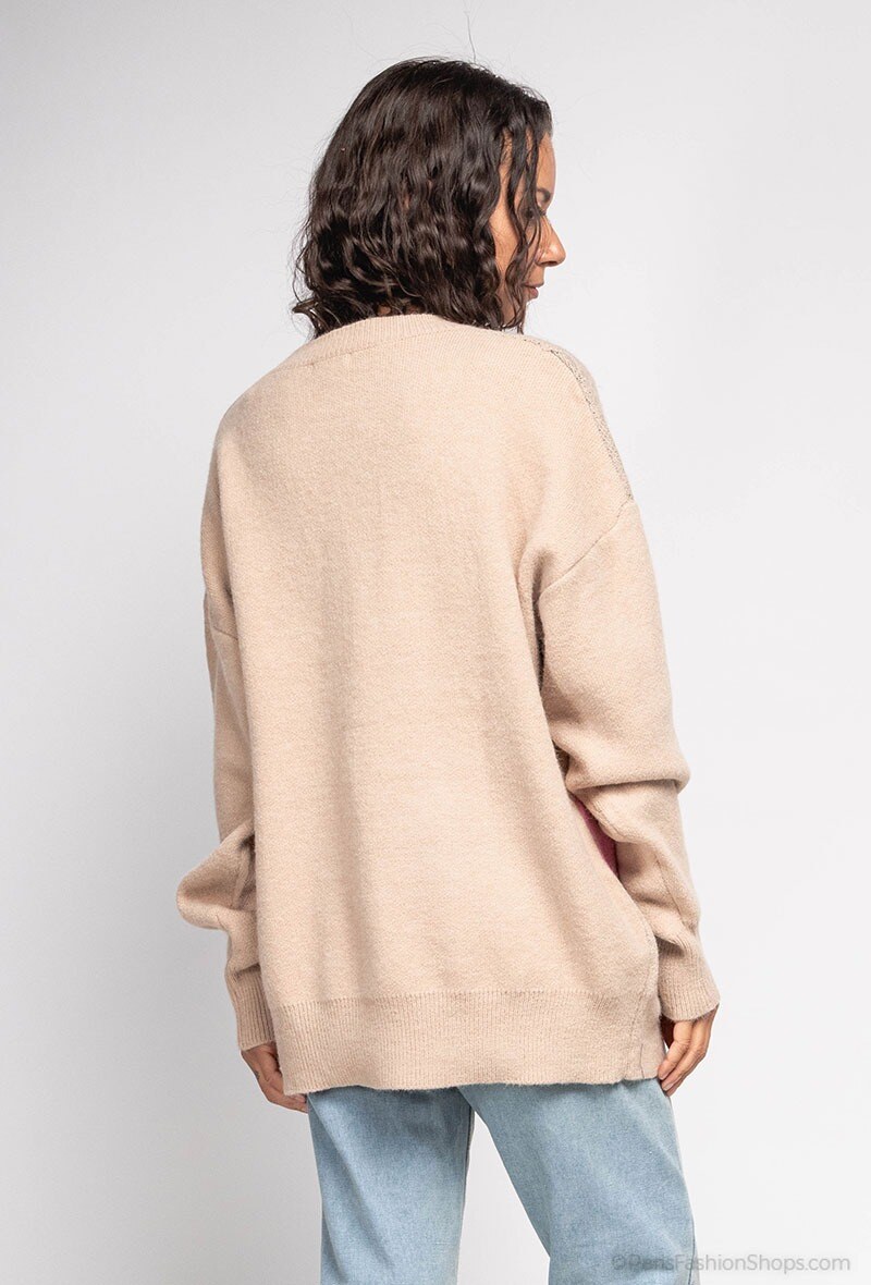 Maglia a maglia con iscrizioni - Image 16