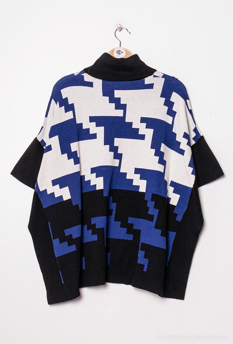 Poncho mit geometrischem Muster - Image 9