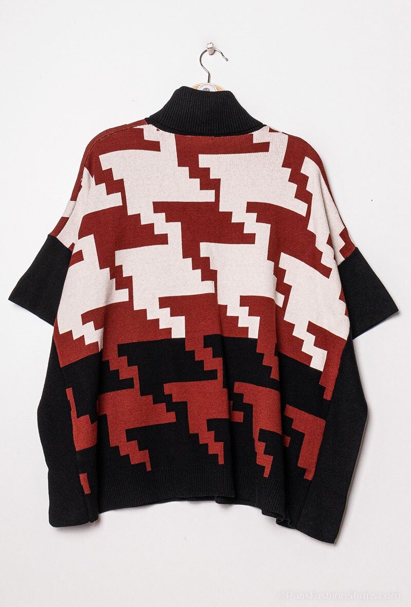 Poncho mit geometrischem Muster - Image 6