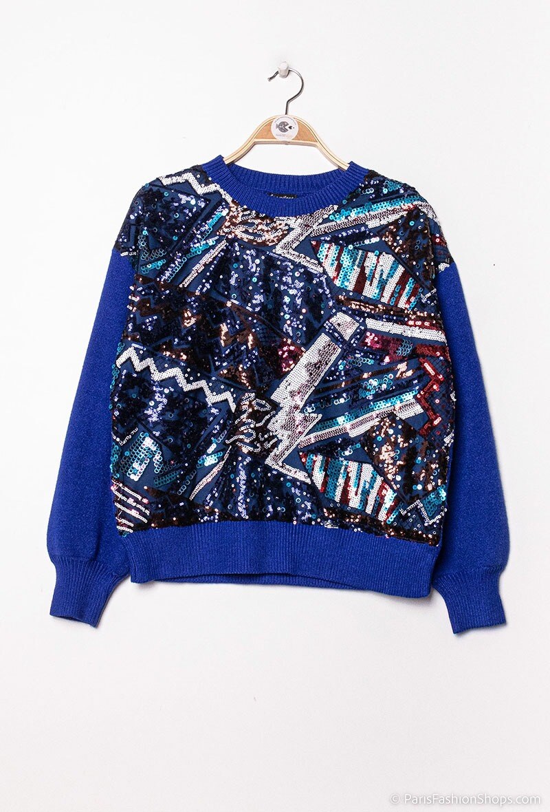 Strickpullover mit Pailletten - Image 1