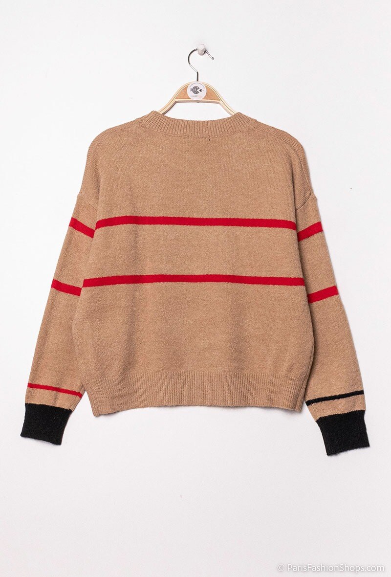 Strickpullover mit Aufschrift - Image 3