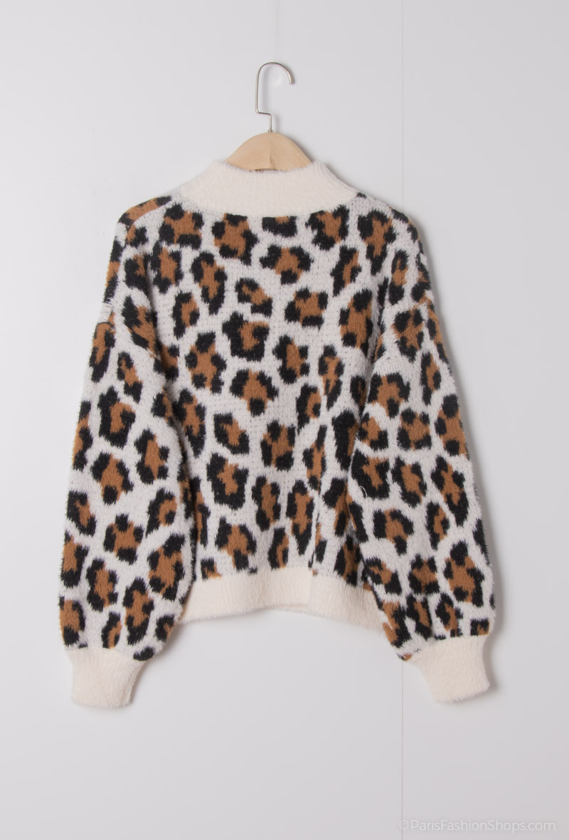 Pullover mit Leopardenmuster - Image 5