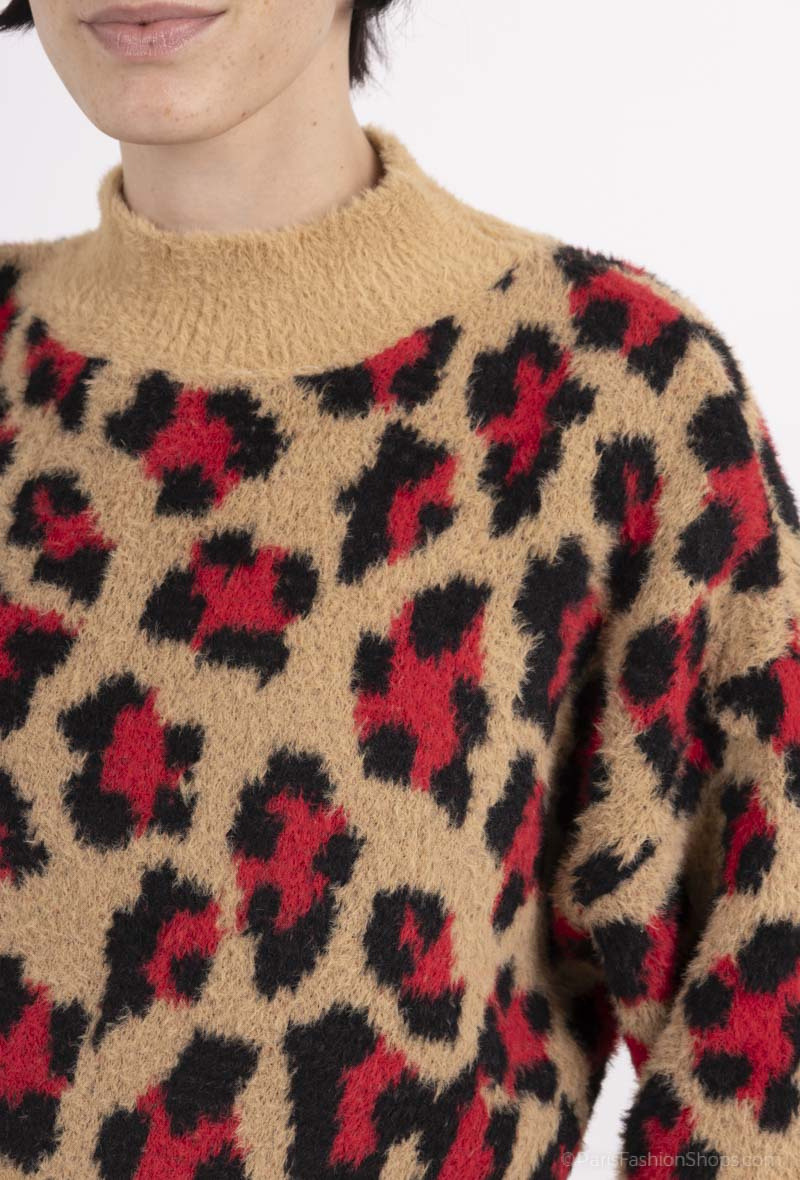 Pullover mit Leopardenmuster - Image 9