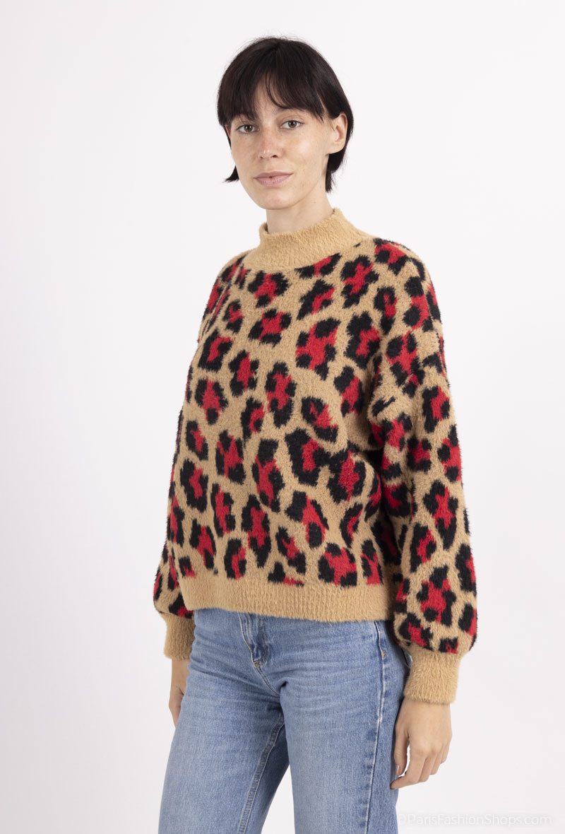 Pullover mit Leopardenmuster - Image 4