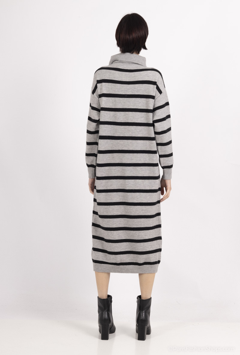 Striped Sweater Dress - Image 8