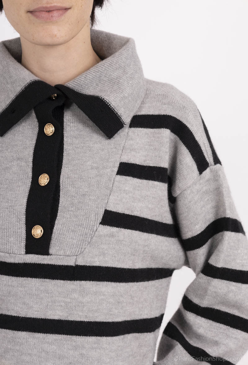 Striped Sweater Dress - Image 9