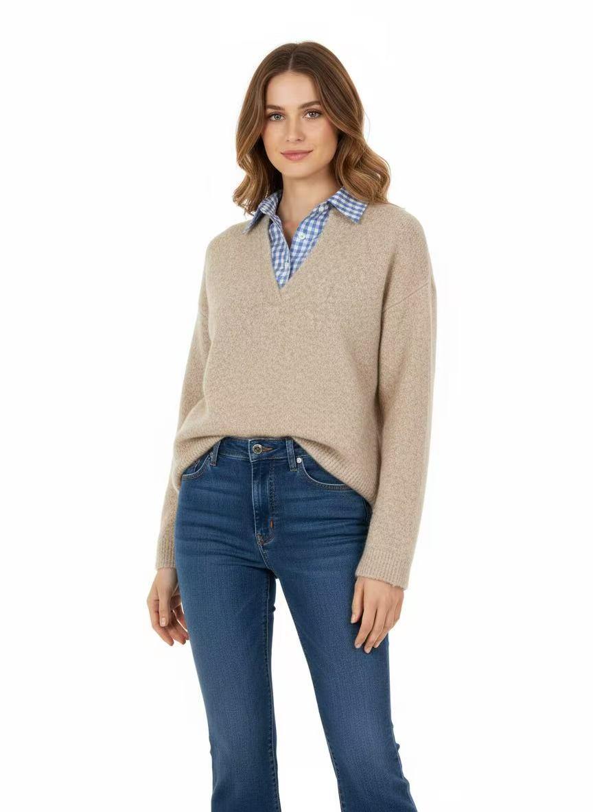 Suéter con Cuello de Camisa - Image 1