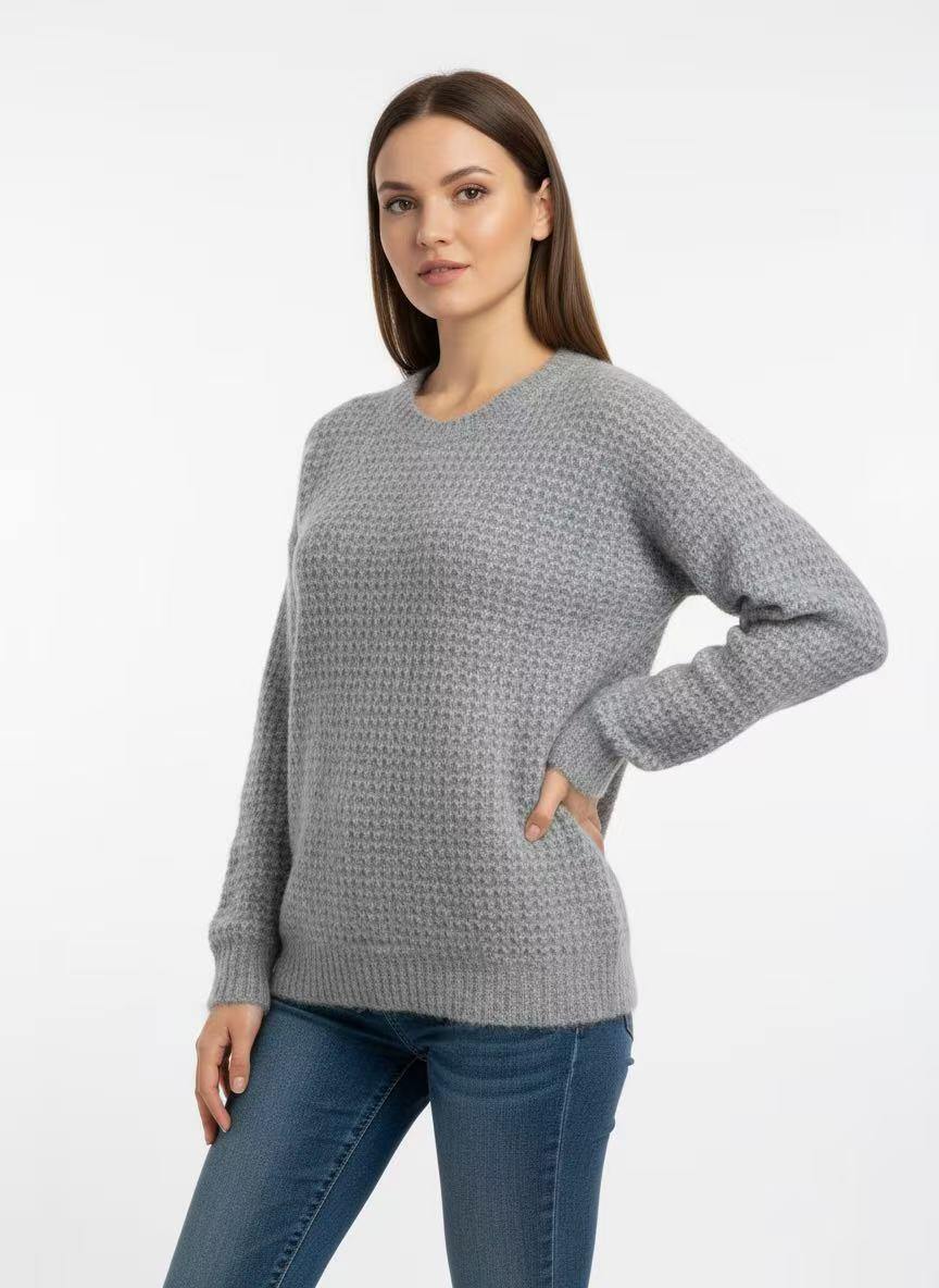 Suéter Gris Jaspeado Acogedor - Image 4