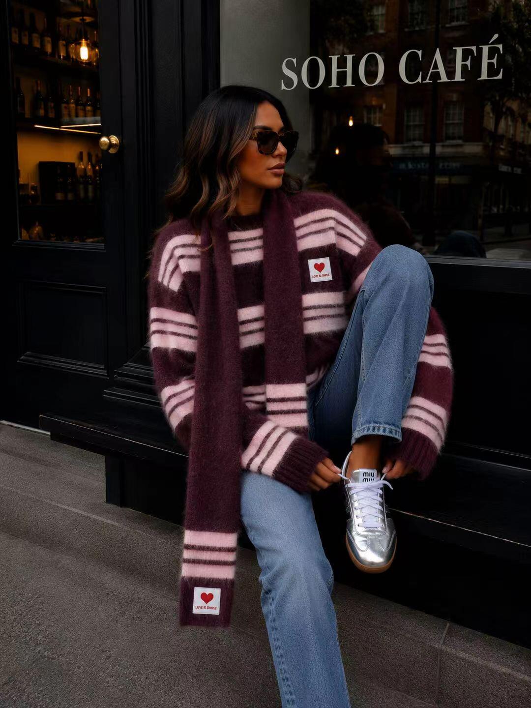 Grossiste Ciao Milano - Pull oversize en maille douce