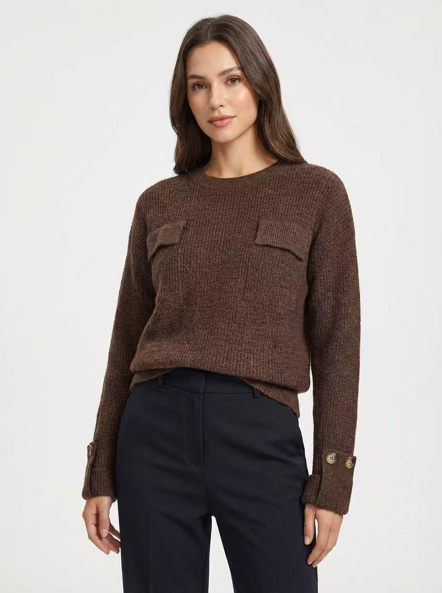 Pullover mit Knopf am Ärmel - Image 3