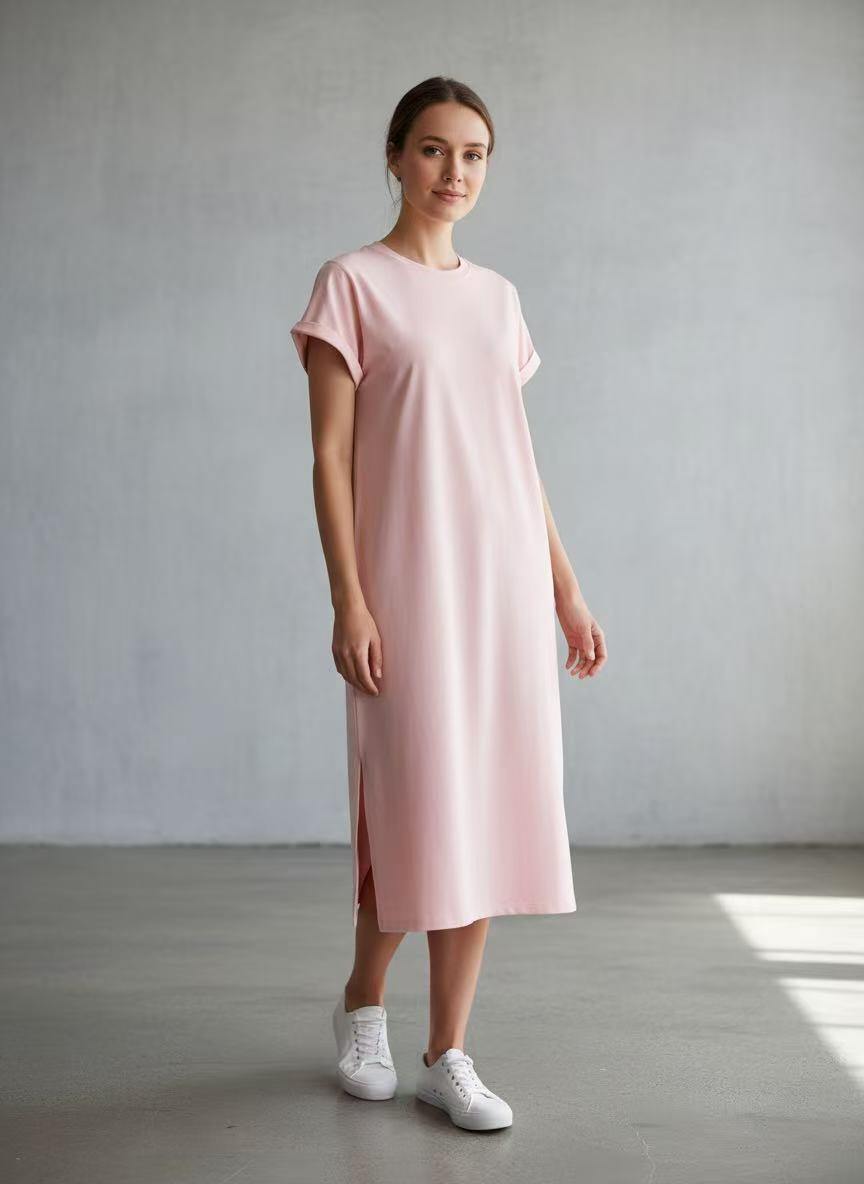 Solid Color Dress - Image 3