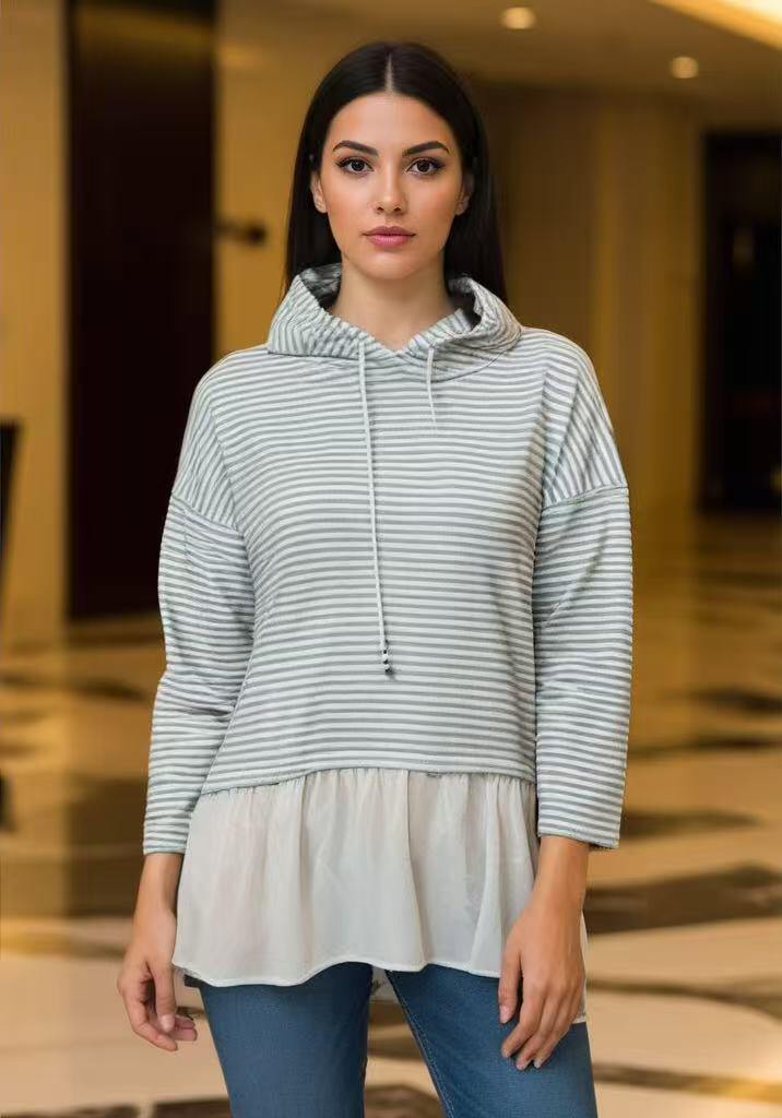 Sweatshirt aus doppeltem Material - Image 2