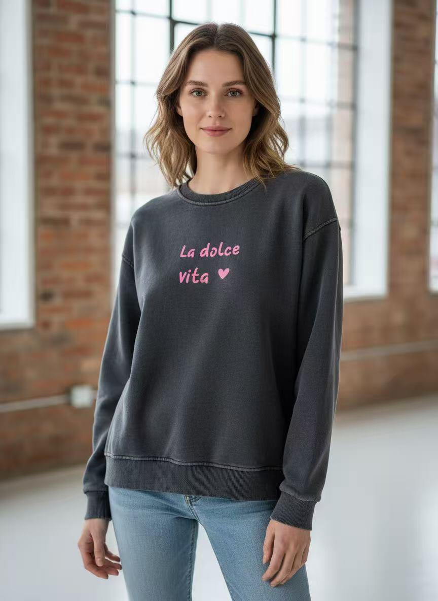 Faded Sweatshirt La Dolce Vita