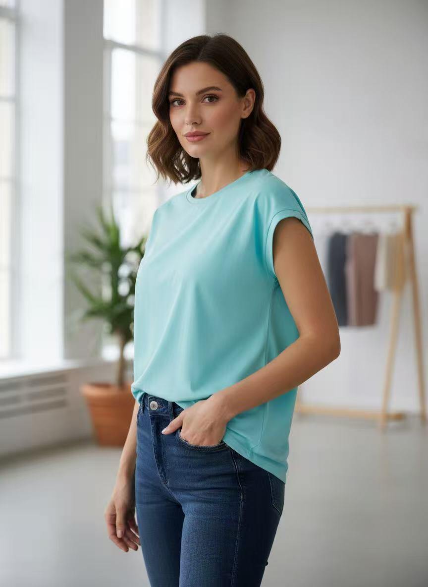 Solid Color T-Shirt - Image 9