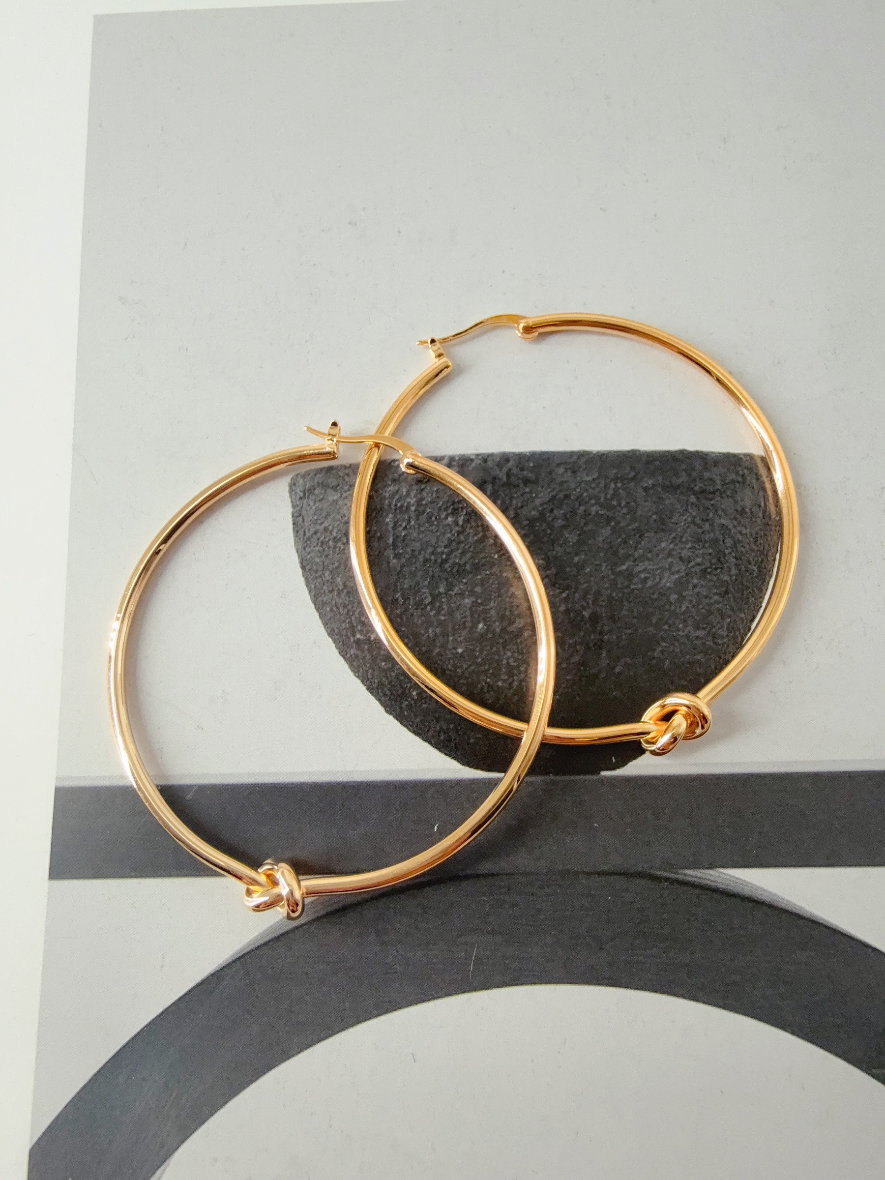 Grossiste CICI&H - Boucles d’oreilles rhodie