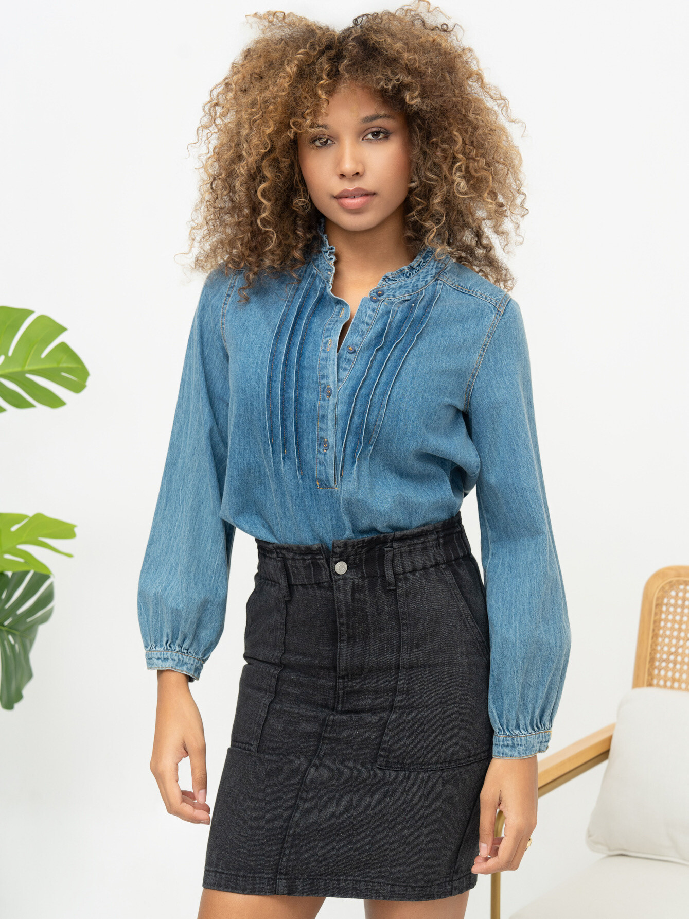Mayorista Ciminy - BLUSA DENIM FINO