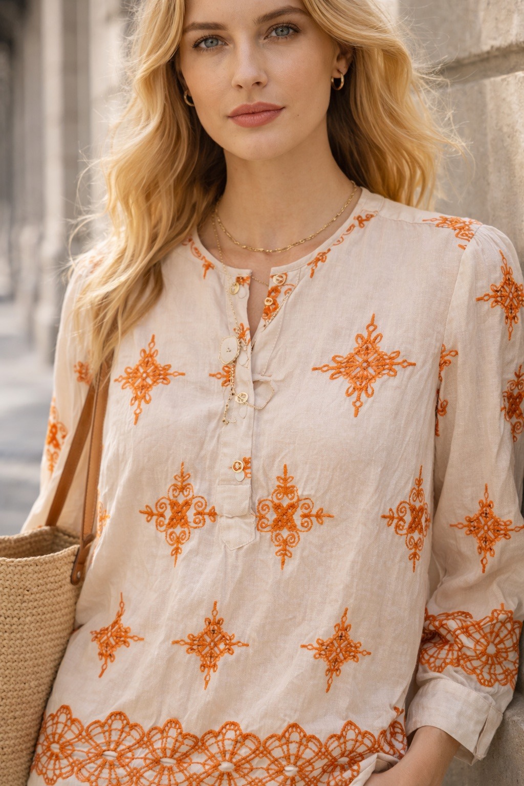 Wholesaler Ciminy - EMBROIDERED BLOUSE