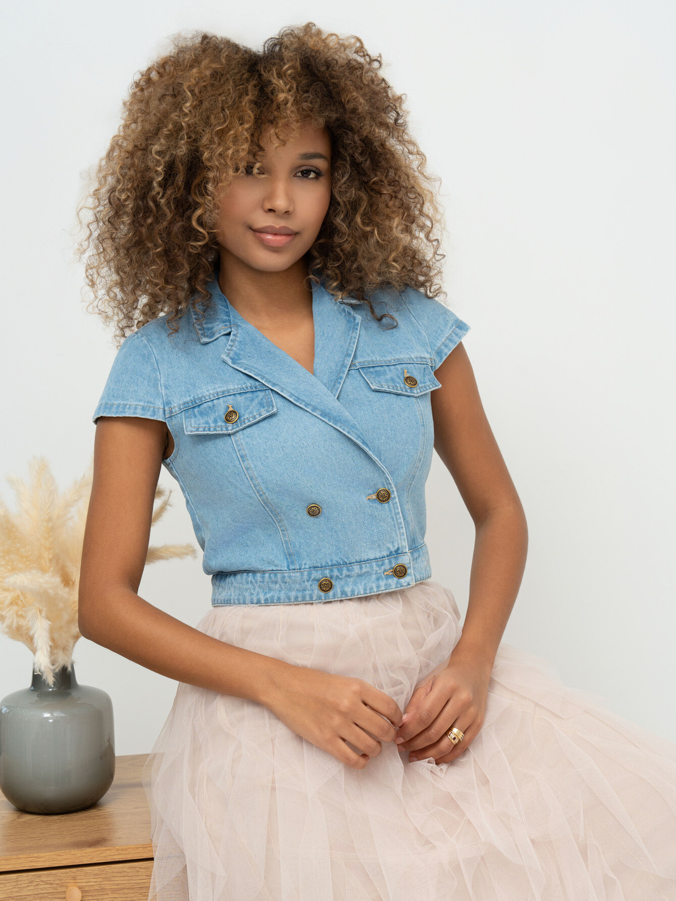 Grossista Ciminy - Giacca Johnless in denim